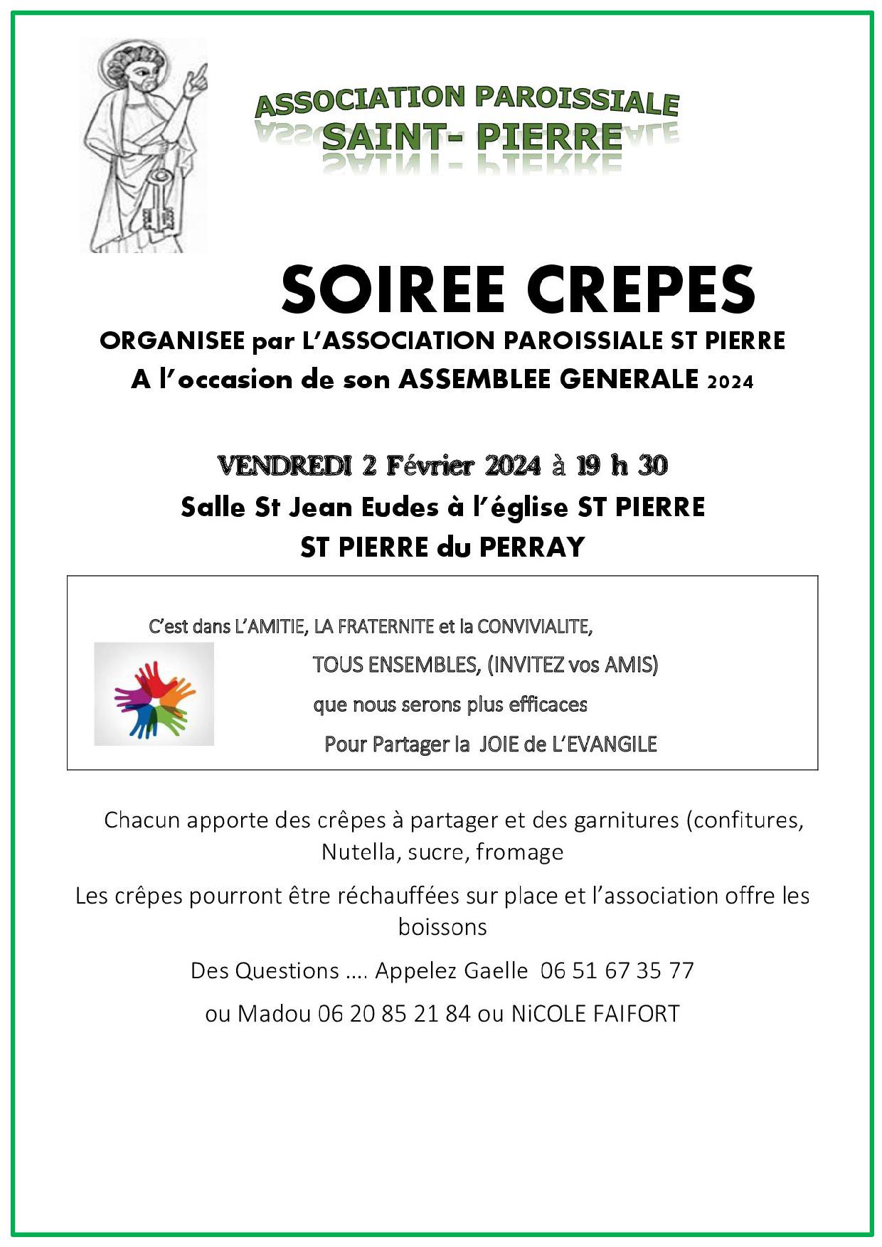 Affiche soire crpes St Pierre