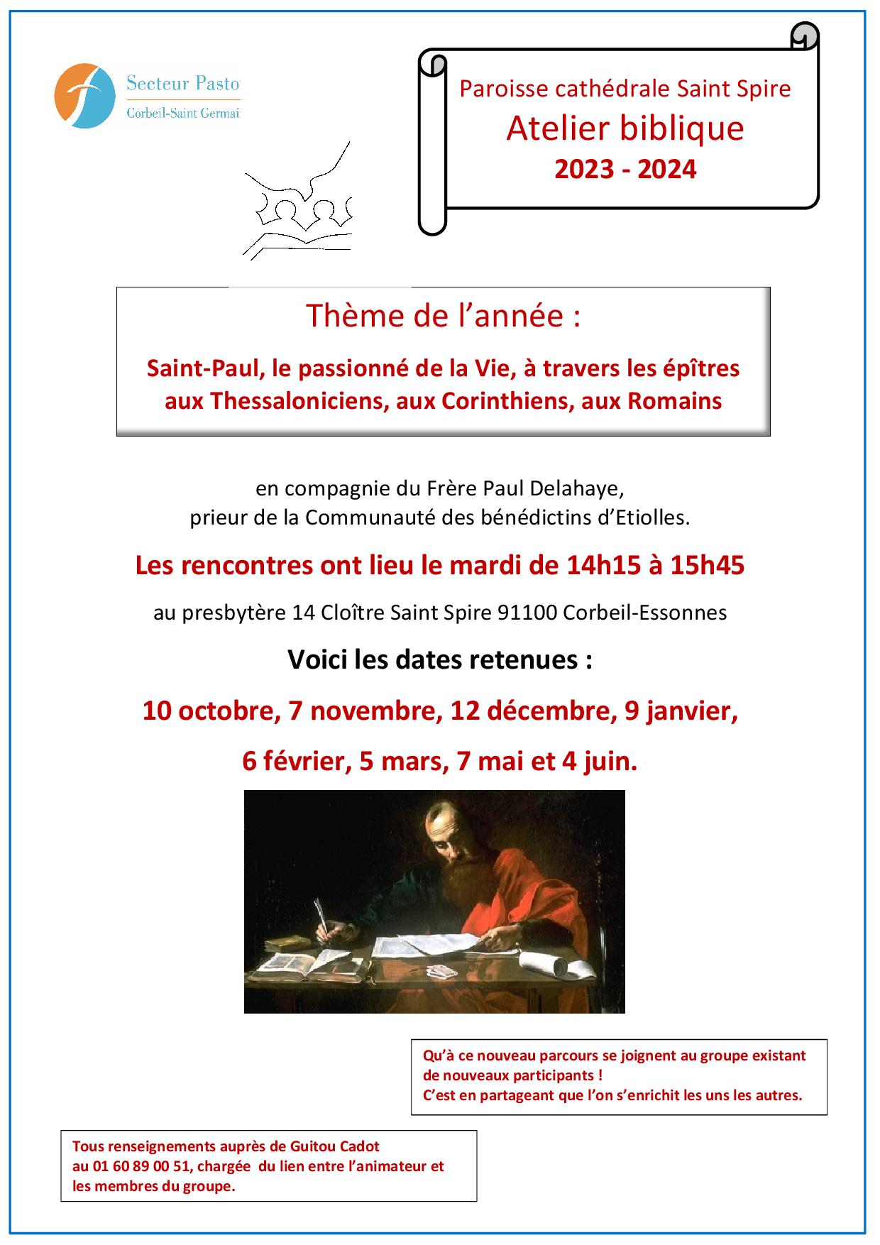 affiche Bible 2023 2024 Copie